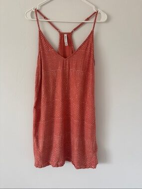 RVCA Rust Red Printed Mini Dress